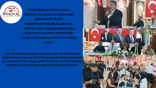 MİLLİ YOL PARTİSİ GAZİANTEP İL KONGRESİ GERÇEKLEŞTİRİLDİ